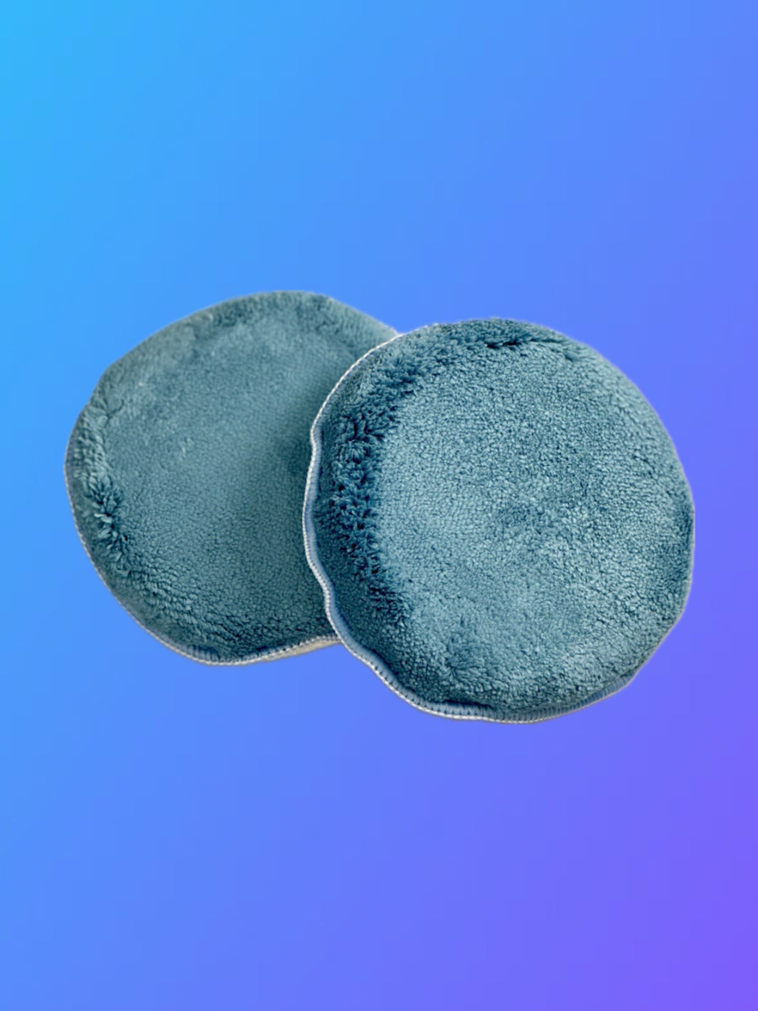 Blue Roo Twin Pack - Plush Microfibre Polish/Dressing Applicator Pad