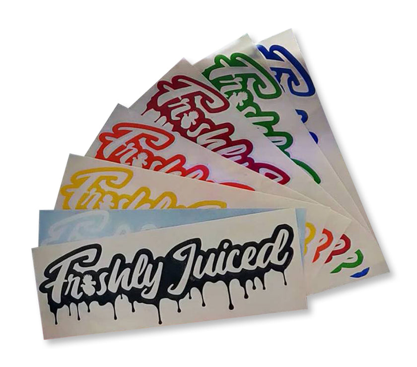 Freshly Juiced "Dripping with Freshness" Vinyl Scene Stickers