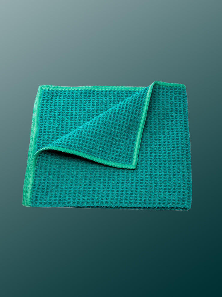 Mint Merkin - Waffle-Weave Microfibre Glass Cloth