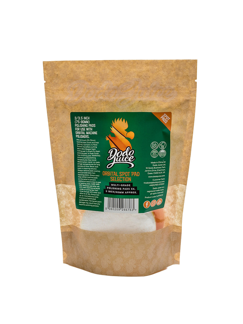 Orbital Spot Pad Selection - 4x orbital/DA machine polishing pads - 75-90mm (2.75-3 inch)