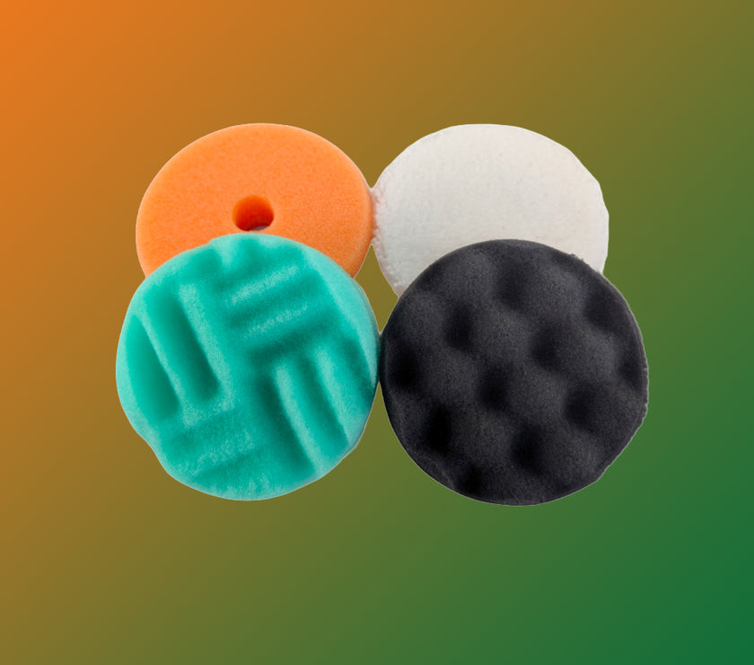 Orbital Spot Pad Selection - 4x orbital/DA machine polishing pads - 75-90mm (2.75-3 inch)