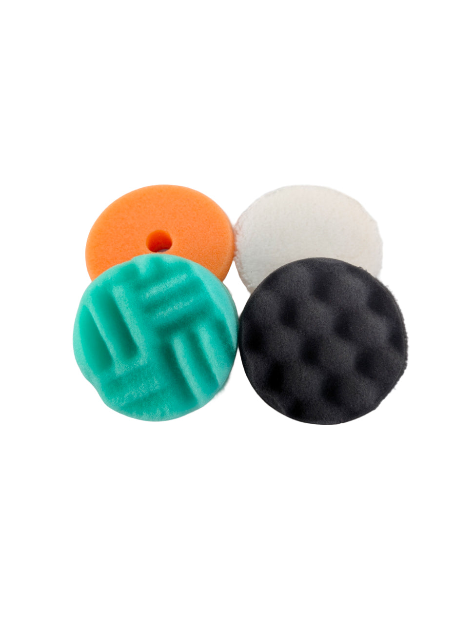 Orbital Spot Pad Selection - 4x orbital/DA machine polishing pads - 75-90mm (2.75-3 inch)