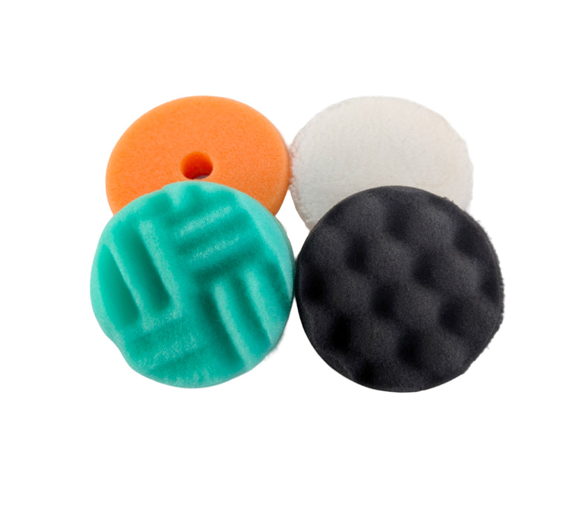 Orbital Spot Pad Selection - 4x orbital/DA machine polishing pads - 75-90mm (2.75-3 inch)