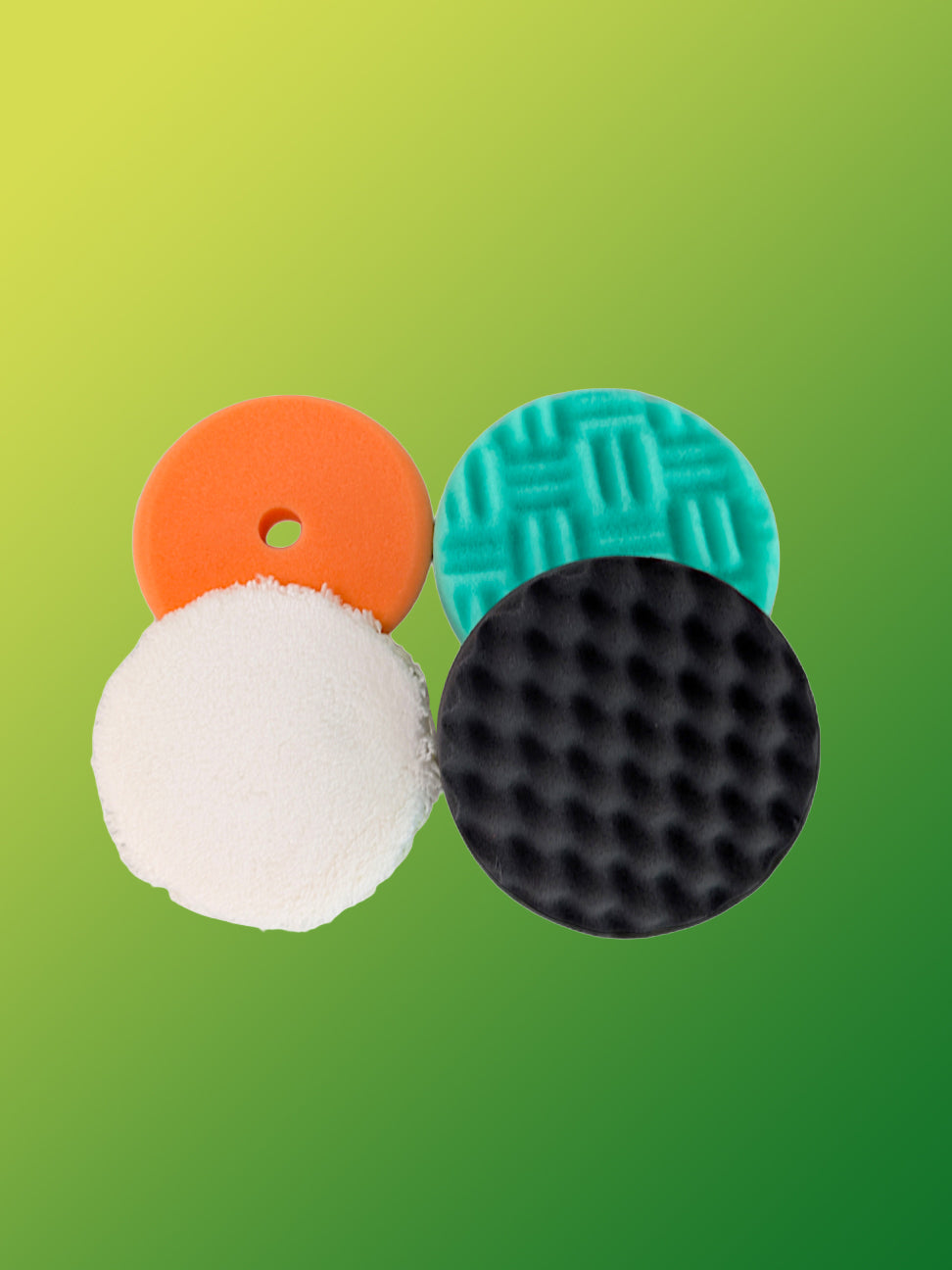 Orbital Spot Pad Selection - 4x orbital/DA machine polishing pads - 135-150mm (5.5-6 inch)