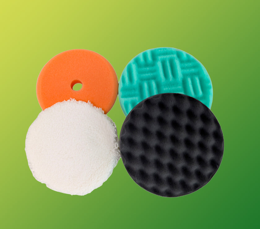 Orbital Spot Pad Selection - 4x orbital/DA machine polishing pads - 135-150mm (5.5-6 inch)