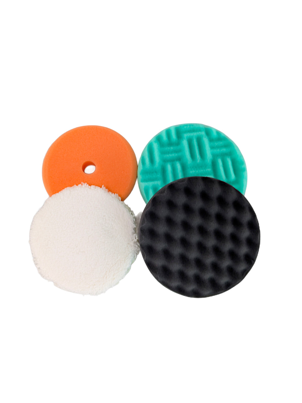 Orbital Spot Pad Selection - 4x orbital/DA machine polishing pads - 135-150mm (5.5-6 inch)