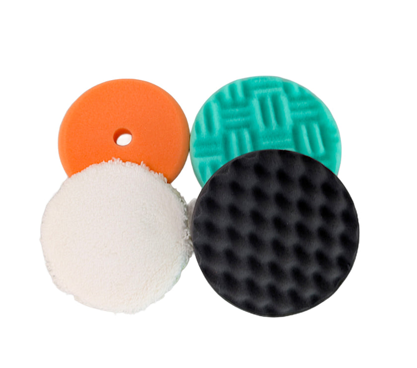 Orbital Spot Pad Selection - 4x orbital/DA machine polishing pads - 135-150mm (5.5-6 inch)