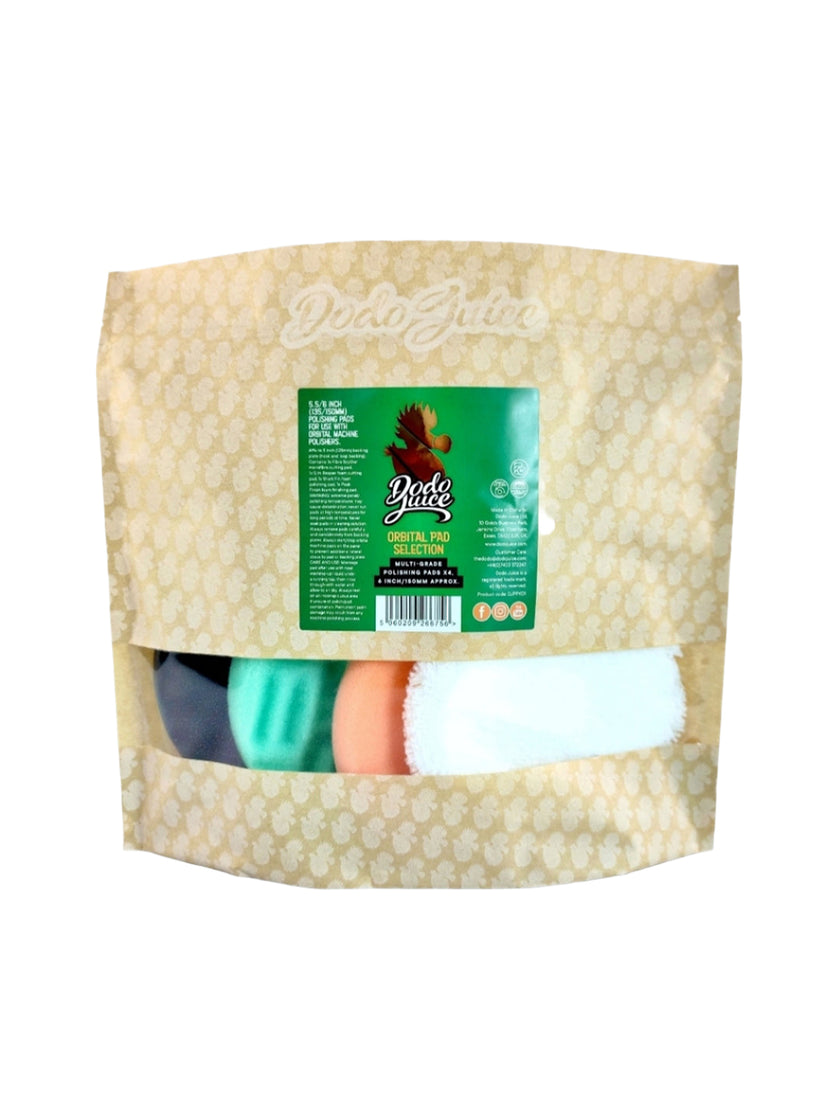 Orbital Spot Pad Selection - 4x orbital/DA machine polishing pads - 135-150mm (5.5-6 inch)