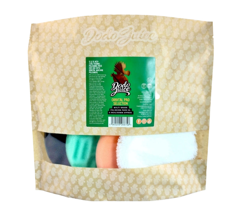 Orbital Spot Pad Selection - 4x orbital/DA machine polishing pads - 135-150mm (5.5-6 inch)