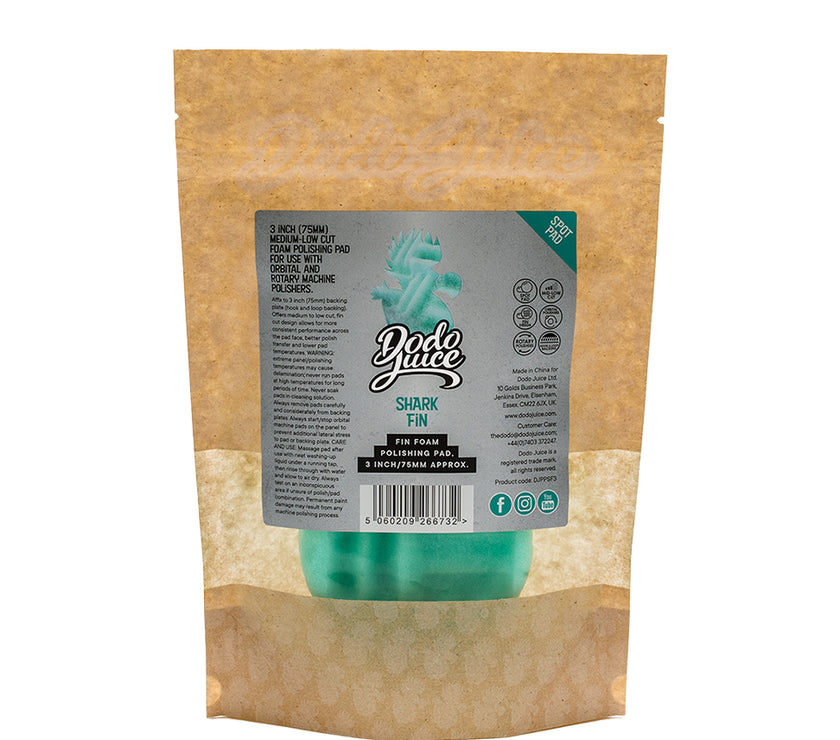 Shark Fin Spot Pad - Fin-Cut Foam Polishing Pad, 75mm (3 inch)