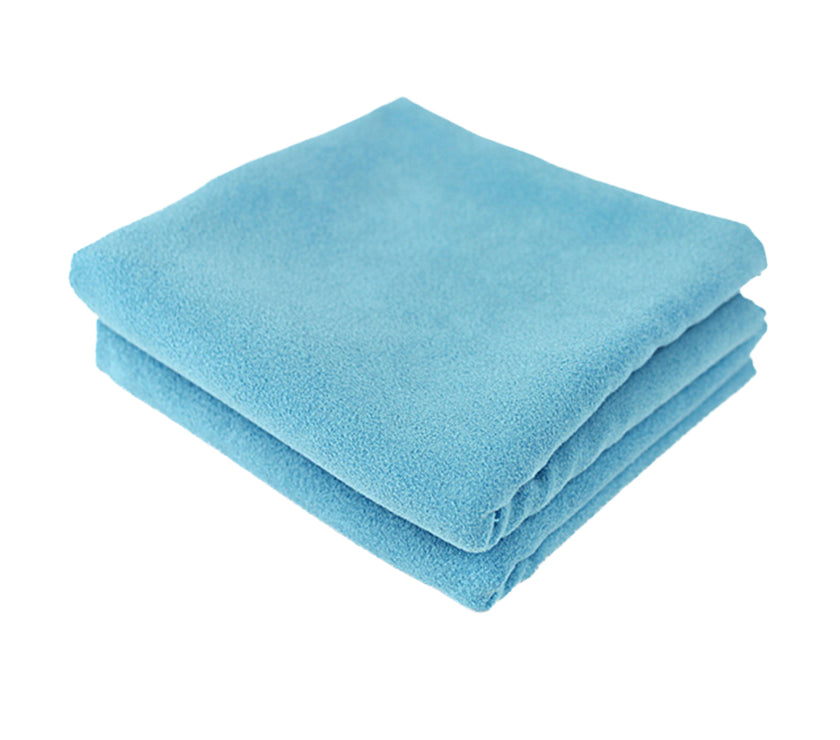 Two Suede Blues - Microsuede Buffing Cloth Twin Pack - 2 x 40x40cm