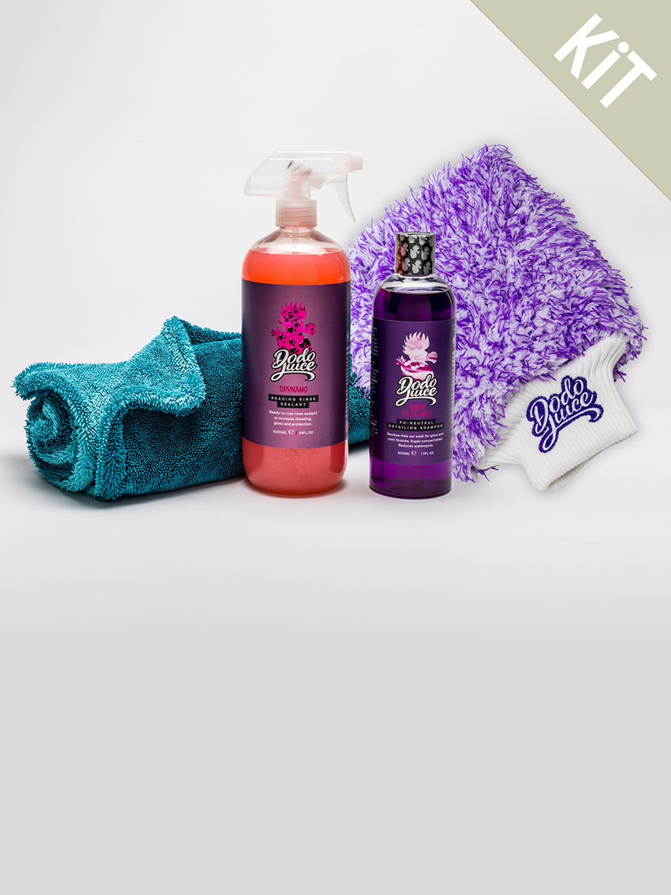 Wash Boss kit - Shampoo, Mitt and Towel Wash Stage Bundle (4 Items)