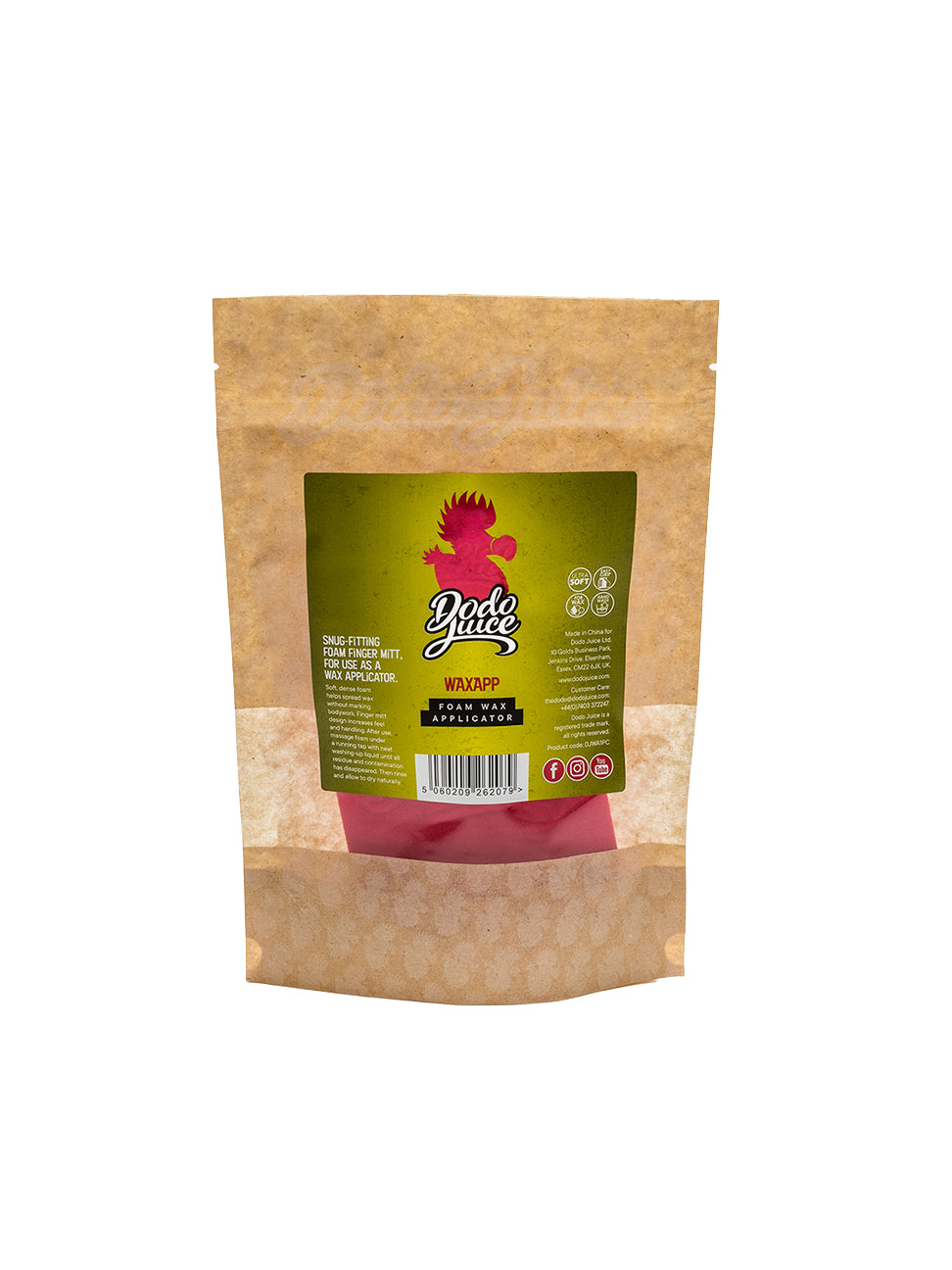 WaxApp - Soft Foam Finger Mitt