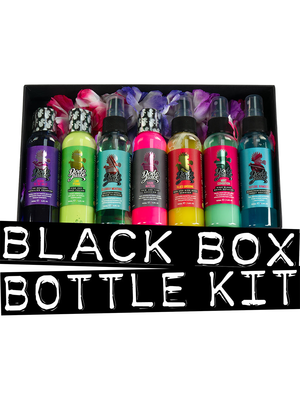 Black Box Bottle Kit - the super seven liquid detailing sampler