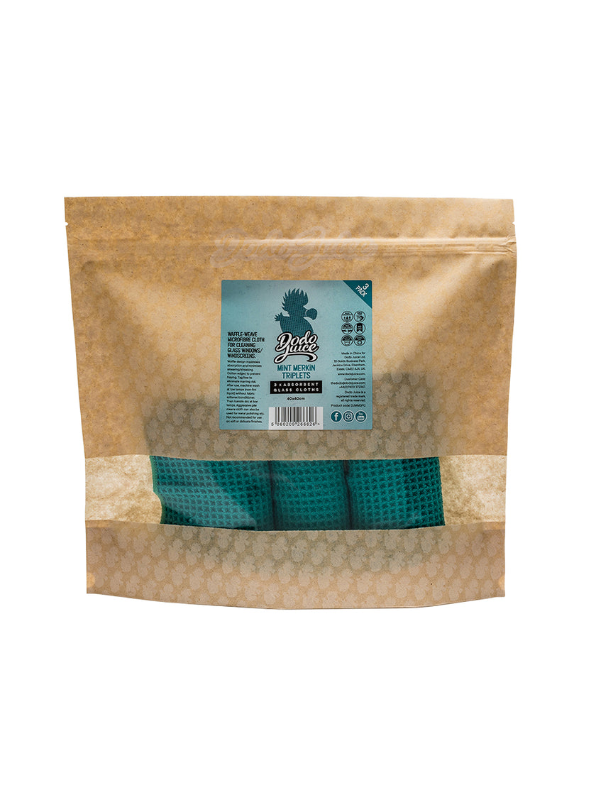 Mint Merkin - Waffle-Weave Microfibre Glass Cloth