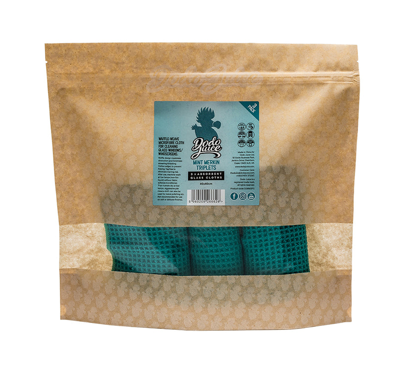 Mint Merkin - Waffle-Weave Microfibre Glass Cloth