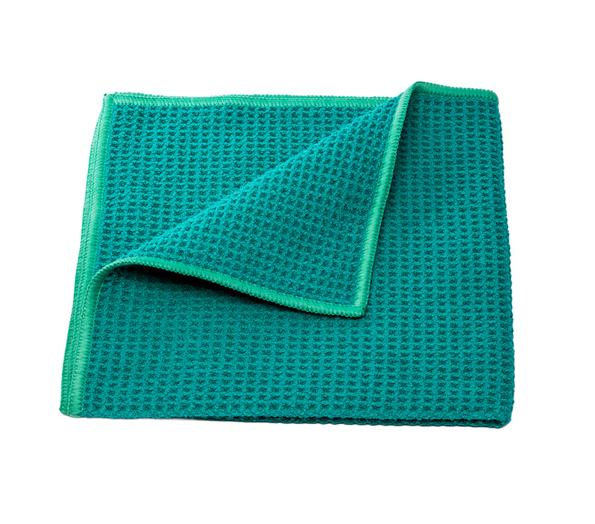 Mint Merkin - Waffle-Weave Microfibre Glass Cloth
