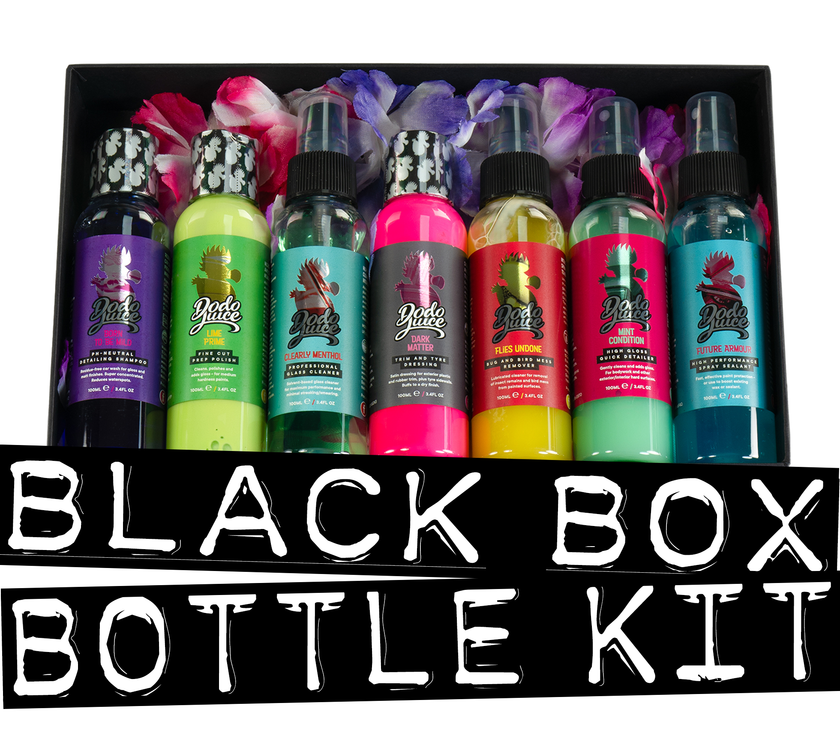 Black Box Bottle Kit - the super seven liquid detailing sampler