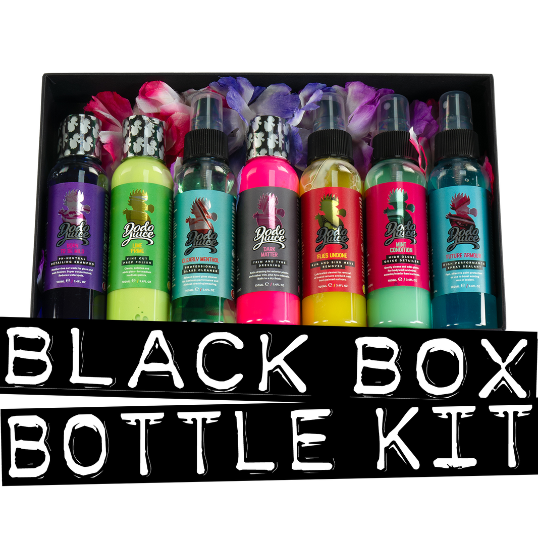 Black Box Bottle Kit - the super seven liquid detailing sampler