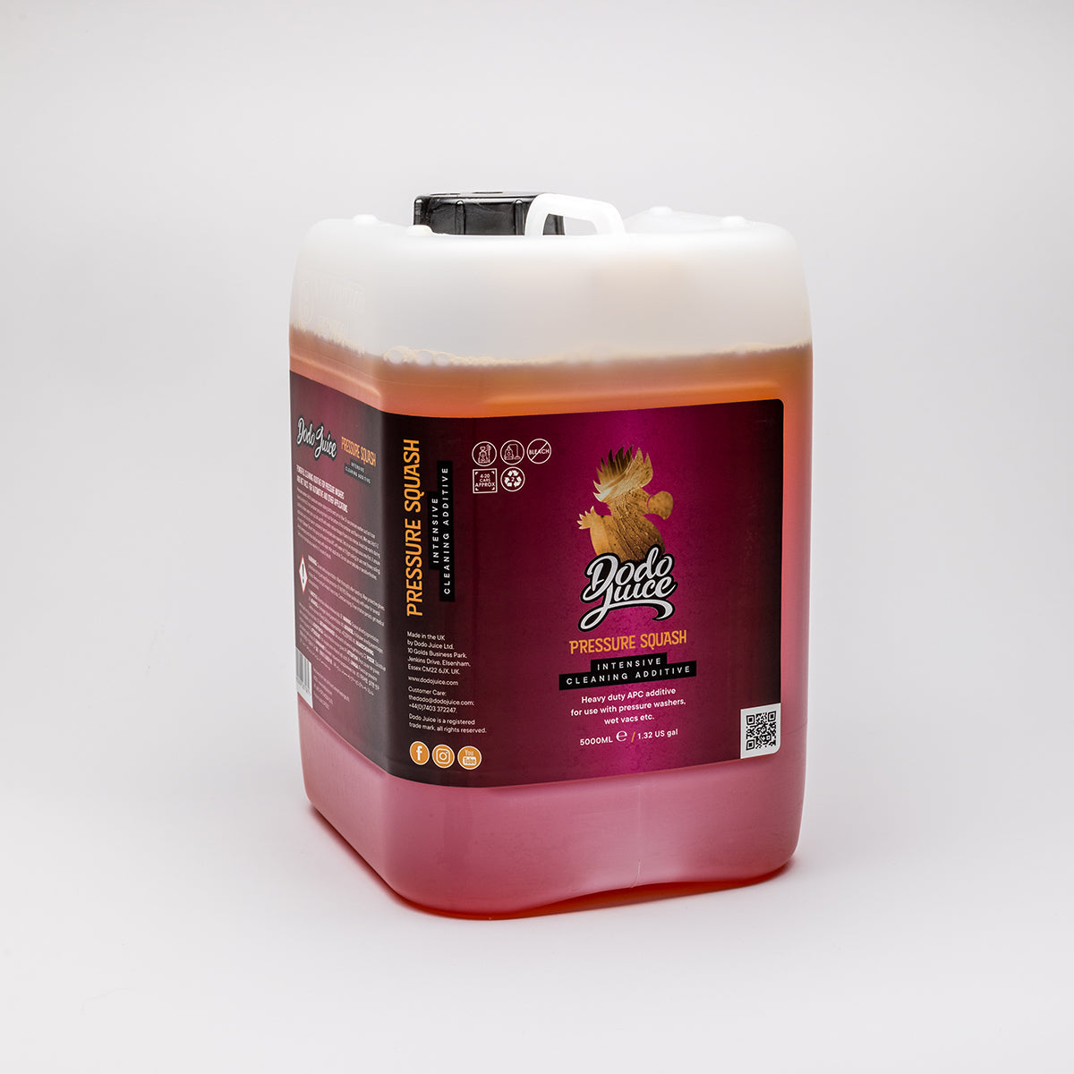 Pressure Squash 5 litres - Jet-wash Detergent/Additive (improves pressure washer cleaning performance) HS 3405300000