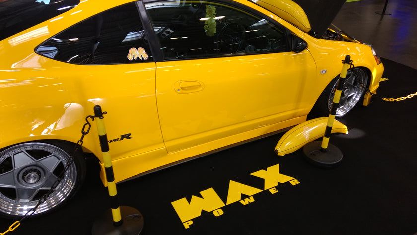 WAX POWER T-Shirt - SMALL - black with yellow print