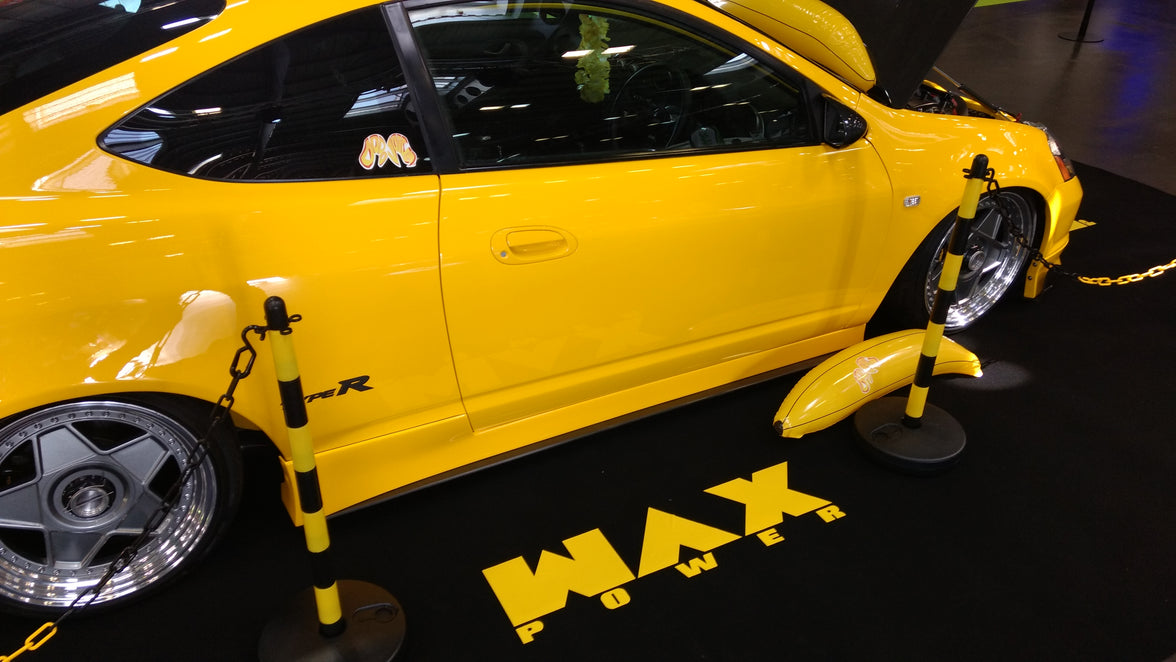 WAX POWER T-Shirt - SMALL - black with yellow print