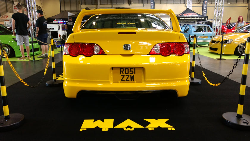 WAX POWER T-Shirt - SMALL - black with yellow print