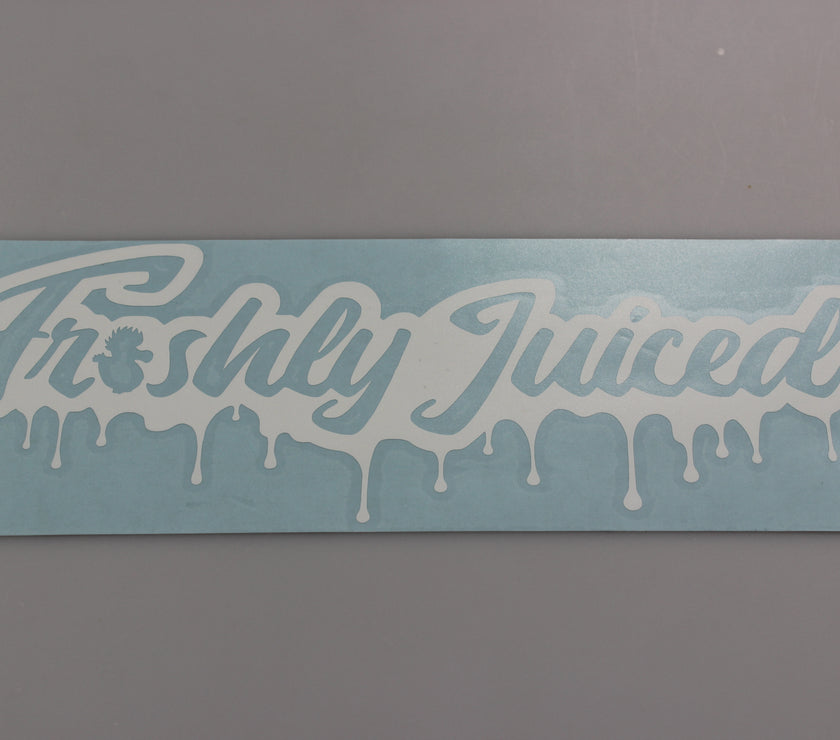 Freshly Juiced "Dripping with Freshness" Vinyl Scene Stickers