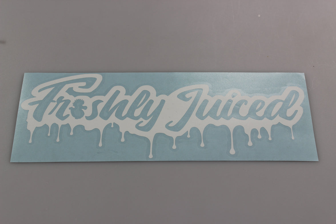 Freshly Juiced "Dripping with Freshness" Vinyl Scene Stickers