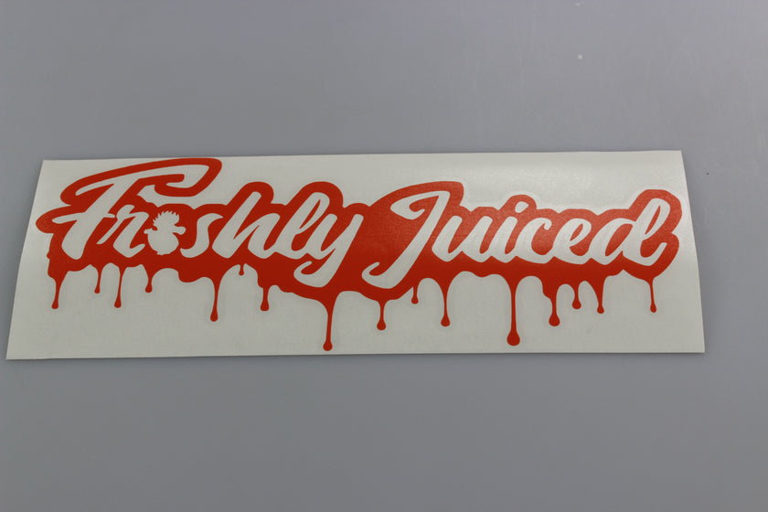 Freshly Juiced "Dripping with Freshness" Vinyl Scene Stickers