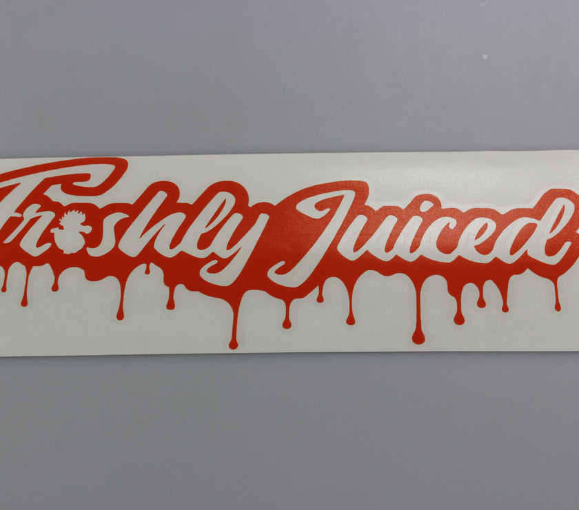 Freshly Juiced "Dripping with Freshness" Vinyl Scene Stickers