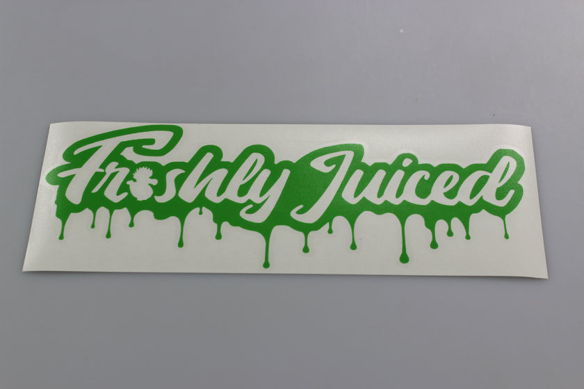 Freshly Juiced "Dripping with Freshness" Vinyl Scene Stickers