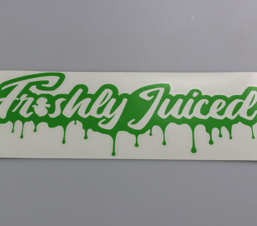 Freshly Juiced "Dripping with Freshness" Vinyl Scene Stickers
