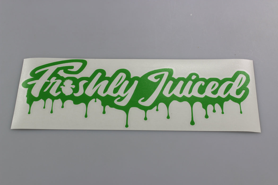 Freshly Juiced "Dripping with Freshness" Vinyl Scene Stickers