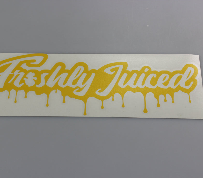 Freshly Juiced "Dripping with Freshness" Vinyl Scene Stickers