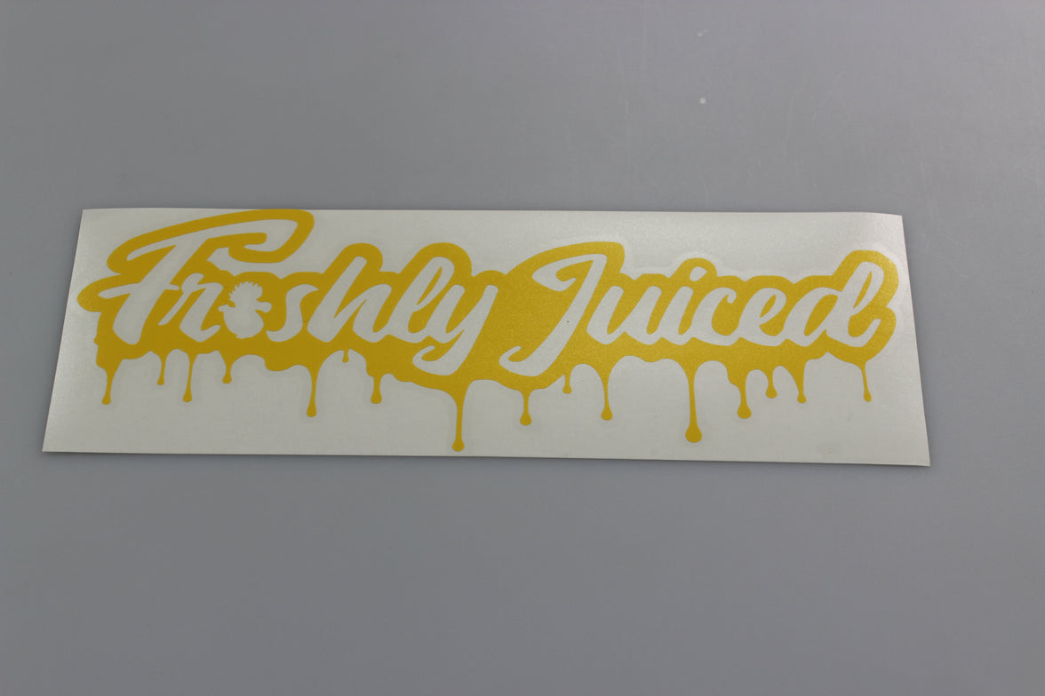 Freshly Juiced "Dripping with Freshness" Vinyl Scene Stickers