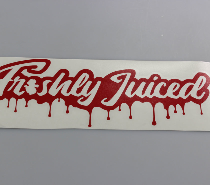 Freshly Juiced "Dripping with Freshness" Vinyl Scene Stickers
