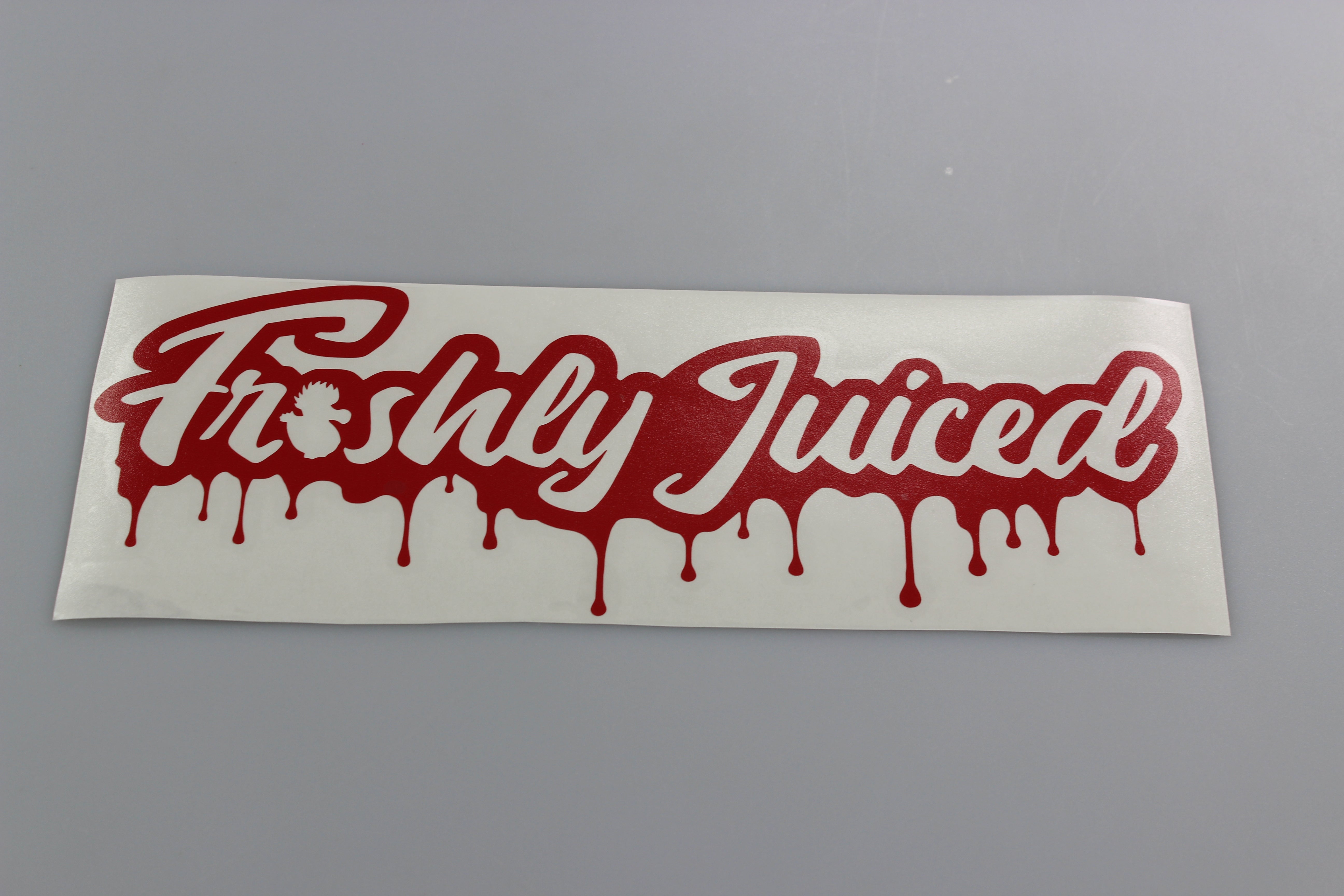 Freshly Juiced "Dripping with Freshness" vinyl scene stickers (11 colourways available) HS 4911990000