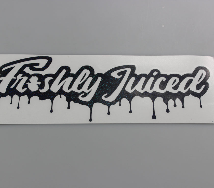 Freshly Juiced "Dripping with Freshness" Vinyl Scene Stickers
