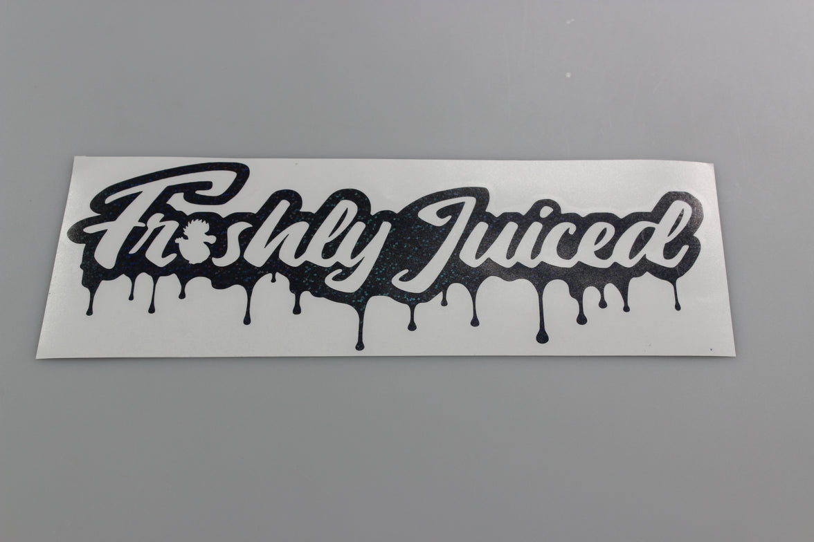 Freshly Juiced "Dripping with Freshness" Vinyl Scene Stickers