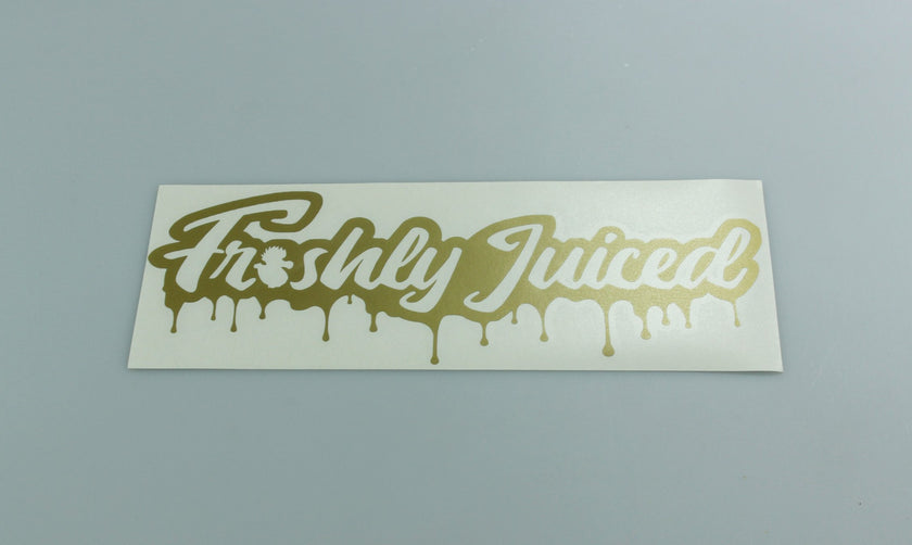 Freshly Juiced "Dripping with Freshness" Vinyl Scene Stickers