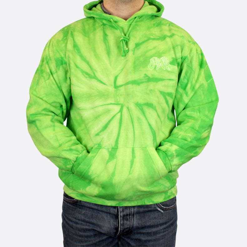 Alien Hoody - green tie-dye XL - OFFER